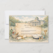Afstudeerfeest van de apotheek RSVP kaartje (Voorkant)