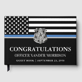 Afstudeerfeest van de politiefunctionaris gastenboek