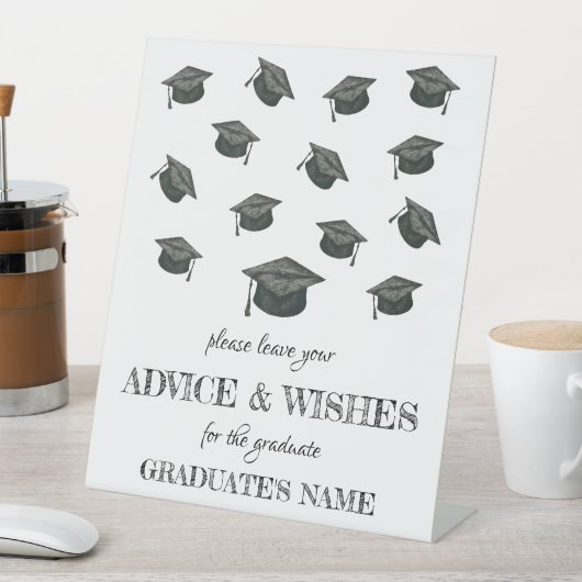 Afstudeerfeest voetstuk teken reclamebord met voetstuk (Insitu)