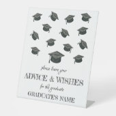 Afstudeerfeest voetstuk teken reclamebord met voetstuk (Voorkant)