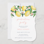 Afstudeerfeest voor Vrouw met Lemons Thema Kaart (Voorkant)