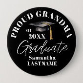 Afstudeerfeest Vriendelijke Oma Ronde Button 4,0 Cm (Voorkant)