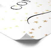 Afstudeerfeest Welkom Foto Gefeliciteerd Poster (Hoek)