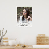 Afstudeerfeest Welkom Foto Gefeliciteerd Poster (Keuken)