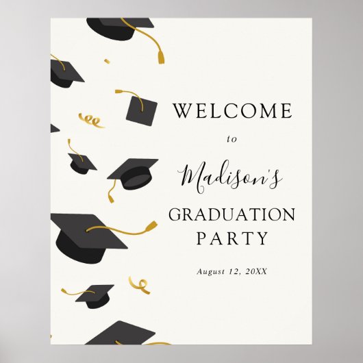 Afstudeerfeest Welkomstbord Poster (Voorkant)