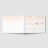 Afstudeerfeest witgouden confetti gastenboek (Volledig)