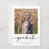 Afstudeerfeest ze deed het foto kaart (Achterkant)