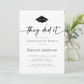 Afstudeerfeest ze hebben het gedaan Foto Kaart (Staand voorkant)