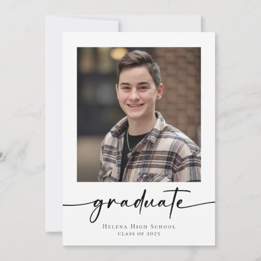 Afstudeerfeest ze hebben het gedaan Foto Kaart (Achterkant)