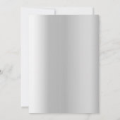 Afstudeerfeest zilveren fotocollage kaart (Achterkant)