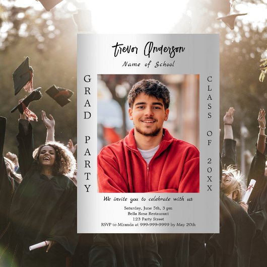 Afstudeerfeest zilveren fotoklas van 2025 kaart