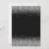 Afstudeerfeest Zilveren Zwarte Klasse van 2024 Kaart (Achterkant)