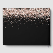 Afstudeerfeest zwart roos goud 2025 gastenboek (Achterkant)