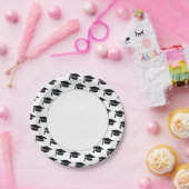 Afstudeerfeest Zwart Tassel Pet Papieren Bordje (Feest)