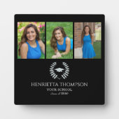 Afstudeerfeest Zwart-wit Custom Photo Fotoplaat (Voorkant)