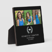 Afstudeerfeest Zwart-wit Custom Photo Fotoplaat (Voorkant)