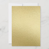 Afstudeerfeestuitnodiging Goud & Zwart Kaart (Achterkant)