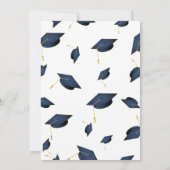 Afstudeerfeestuitnodiging, klasse van 2024 Kaart (Achterkant)