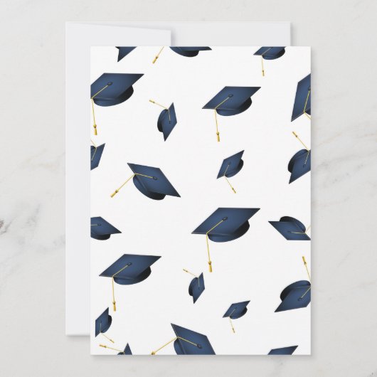 Afstudeerfeestuitnodiging, klasse van 2024 Kaart (Achterkant)