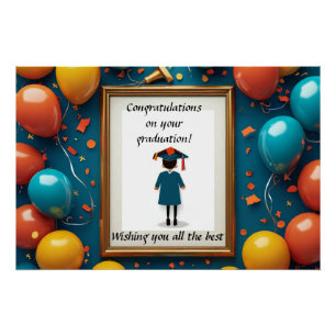 🎓 Afstudeerfeestversiering met ballonnen Perfect Poster