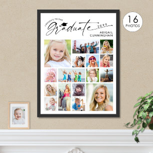 Afstudeerfoto 16 Collage Script Afgestudeerde Poster
