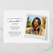 Afstudeerfoto 2025 Gouden Folie Aankondiging (Achterkant)