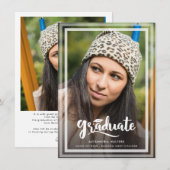 Afstudeerfoto 2026 Script Graad Aankondiging (Voorkant / Achterkant)