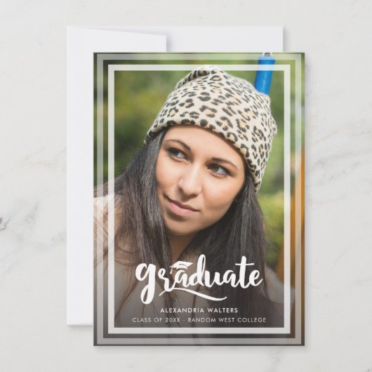 Afstudeerfoto 2026 Script Graad Aankondiging (Voorkant)