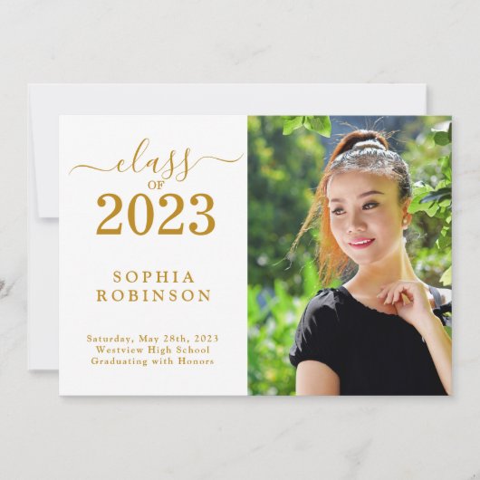 Afstudeerfoto aankondiging klas van 2023 (Voorkant)