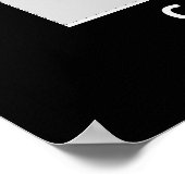 Afstudeerfoto booth frame retro vette Poster (Hoek)