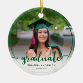 Afstudeerfoto Calligrafie Groen Keramisch Ornament