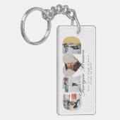 Afstudeerfoto Collage Afstudeercadeau Aandenken Sleutelhanger (Voorkant Links)