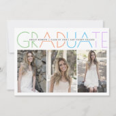 Afstudeerfoto collage van afgestudeerden klas 2023 kaart (Voorkant)