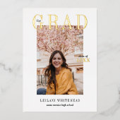 Afstudeerfoto Folie Aankondiging Th Grad (Voorkant)