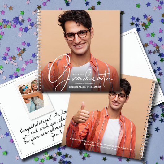 Afstudeerfoto Gast Instant Foto Notitieboek