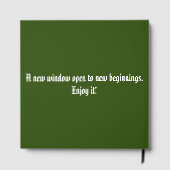 Afstudeerfoto gastenboek (Achterkant)