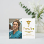 Afstudeerfoto Geneeskundige Faculteit Bedankje Briefkaart (Staand voorkant)