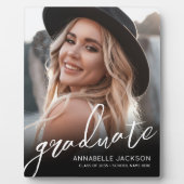 Afstudeerfoto in elegante scriptstijl fotoplaat (Voorkant)