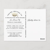 Afstudeerfoto Jaar Naam Goud Glitter Briefkaart (Achterkant)