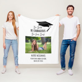 Afstudeerfoto Jaar Wees Dapper Moedig Het Beste Fleece Deken