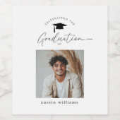 Afstudeerfoto Jongen Wijn Etiket (Enkel label)