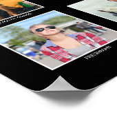 Afstudeerfoto K-12 Collage Afstudeergeschenk Herin Poster (Hoek)