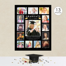 Afstudeerfoto K-12 Collage Afstudeergeschenk Herin