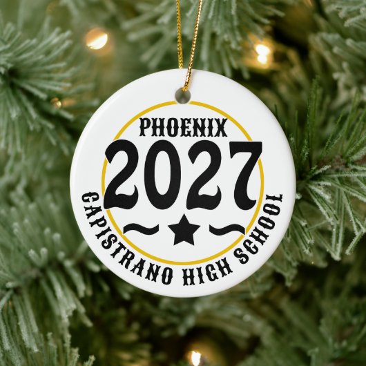 Afstudeerfoto Klas van 2027 Keramisch Ornament (Boom)
