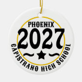 Afstudeerfoto Klas van 2027 Keramisch Ornament (Voorkant)