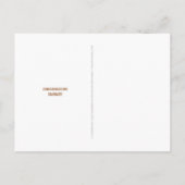 Afstudeerfoto Koper Modern 4 Kaartje Briefkaart (Achterkant)