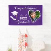 Afstudeerfoto Paars Afstuderen 2026 Spandoek (Insitu)