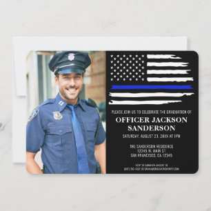 Afstudeerfoto politieagent handhaving foto kaart