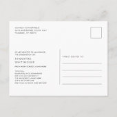 Afstudeerfoto Script Moderne Afstuderen 2025 Aankondigingskaart (Achterkant)