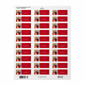 Afstudeerfoto script retouradres etiket (Full Sheet)